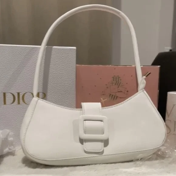 White Shoulder Bag - Picture 1 of 2